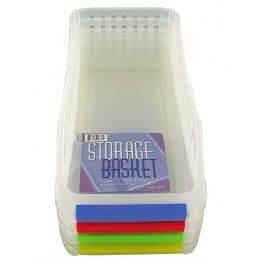 24 Pieces Slim Plastic Storage Basket - Baskets