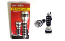 72 Bulk 2pc Flashlight Set 5.5"l, 3"l