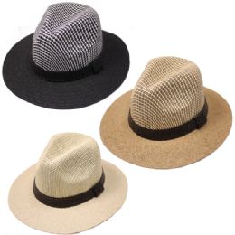 24 Wholesale Men's Summer Sun Hats
