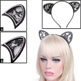 288 Pieces Crystal Trim Cat Ears Headbands - Costumes & Accessories