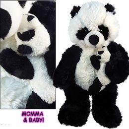 16 Wholesale Plush Panda Bears With Baby