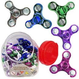 192 Wholesale Metallic Mini Hand Spinners