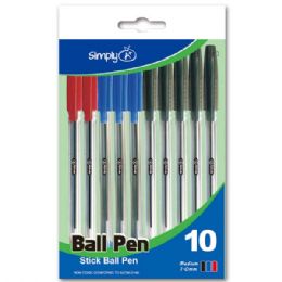 72 Wholesale 10 Count Ball Pen Mix