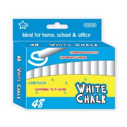 96 Pieces Forty Eight Count White Chalks - Chalk,Chalkboards,Crayons