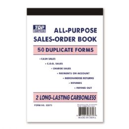 144 Pieces Order Book - Sales Order Book
