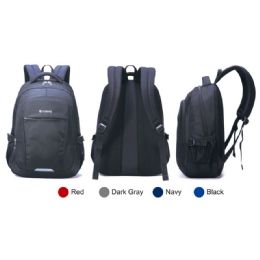 12 Pieces Laptop Backpack Assorted Colors - Backpacks 18" or Larger