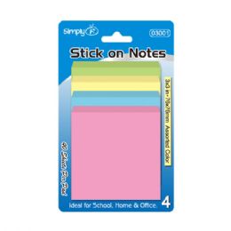 96 Wholesale Stick It On Notes Assorted