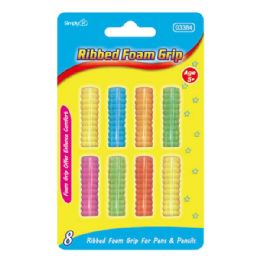 96 Wholesale 8 Piece Ribbed Grip