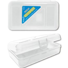 24 Wholesale Stationery Utility Box in Clear