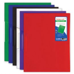 144 Pieces Swing Lock Report Cover Letter Size Assorted Color - Folders and Report Covers