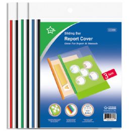 96 Pieces Report Cover With Sliding Bar - Folders and Report Covers