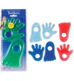 144 Wholesale Water Hand & Foot Teether 2 Pack