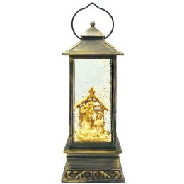 4 Pieces of 27.5cm Led Manger Musical Oil Lantern