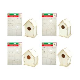 48 Wholesale Christmas Puzzles House Diy Wooden Craft
