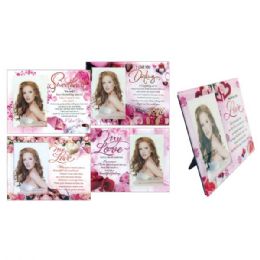 96 Pieces V-Day Glass Photo Frame 4x6" - Picture Frames