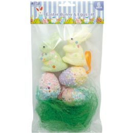 108 Wholesale Foam Bunny And Egg Set