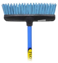 48 Wholesale Push Broom Assorted Colors