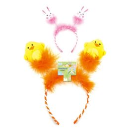 96 Wholesale Easter Headband With Glitter Egg