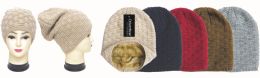 24 Pieces Unisex Knit Hat Fleece Lined - Winter Beanie Hats