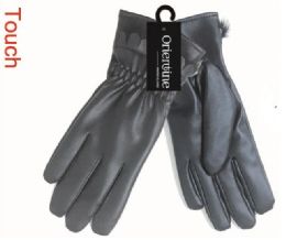 48 Wholesale Ladies Gloves Solid Black