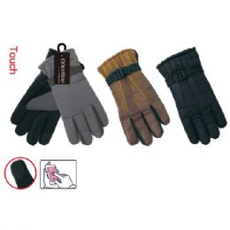 72 Pairs Men's Water Resistant Touch Screen Glove - Conductive Texting Gloves