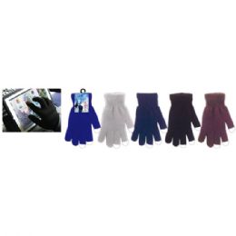 72 Wholesale Touch Gloves Assorted Colors