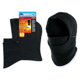 48 Pieces Thermal Insulated Ski Hat Black - Unisex Ski Masks