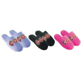 48 Wholesale Lady's Winter Slippers Size 5-10
