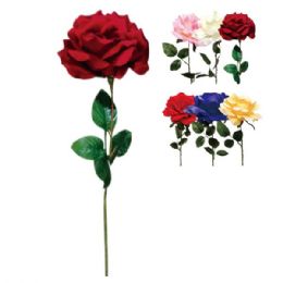 144 Pieces Twenty Eight Inch Rose Assorted Colors - Valentine Decorations