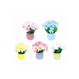 48 Wholesale Potted Flower Assorted Color