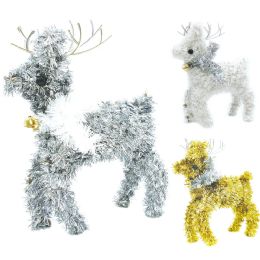 36 Pieces of Tinsel Table Top Reindeer