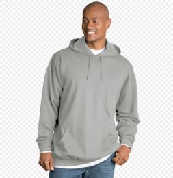 24 Pieces Big Man Hooded Pullover Sweatshirt - Mens Sweat Shirt