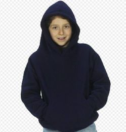 24 of Youth Hooded Pullover Sweatshirts In Navy