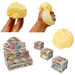 24 Pieces 3.25" Cream Roll Gummy Gel Squish Toy - Slime & Squishees