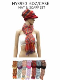 36 Pieces Ladies Fashion Winter Hat And Scarf Set - Fashion Winter Hats