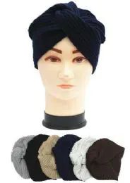 36 Units of Ladies Fashion Winter Knit Turban Hat - Fashion Winter Hats