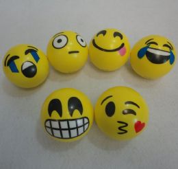 72 Wholesale .4" Large Emoji Squish Ball