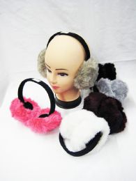 48 Wholesale Womans Fashion Ear Muffs - Assorted Colors