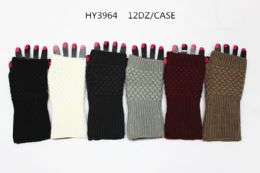 72 Wholesale Ladies Winter Fingerless Gloves