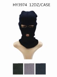 72 Wholesale Unisex Winter Ski Mask Assorted Colors