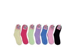 360 Wholesale Assorted Color Womans Fuzzy Socks Size 9-11