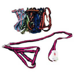 36 Wholesale Medium Harness And 48" ShocK-Absorbing Leash