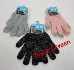 24 Wholesale Women's Touch Screen Gloves