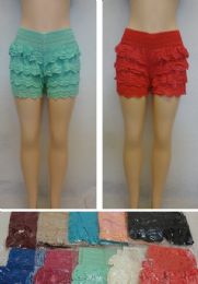 24 of Ladies Fashion Crochet Shorts
