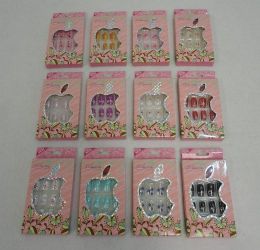 96 Pieces Decorated Artificial Nail [miss Seven] - Manicure and Pedicure Items
