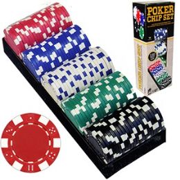 12 Pieces 100 Piece Poker Chip Sets. - Dominoes & Chess