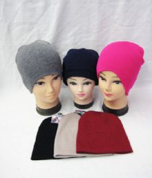 60 Pieces Winter Solid Beanies In Assorted Colors - Winter Beanie Hats
