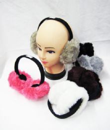36 Wholesale Warm Winter Ear Warmers Solid Assorted Colors