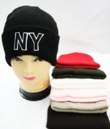36 Bulk New York Winter Beanie Hat