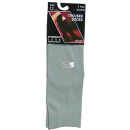 360 Wholesale Ladies Trouser Socks - Size 9-11 - Silver